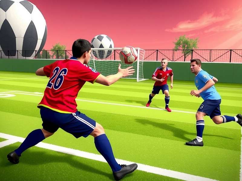 Intense handball action in Fierce Handball Skirmish Fierce Handball Skirmish Gameplay